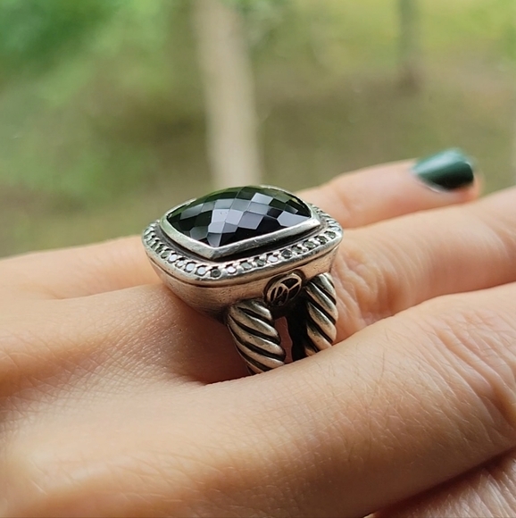 DAVID YURMAN @Albion 14mm Black Onyx with Pavé diamond ring - Picture 5 of 14